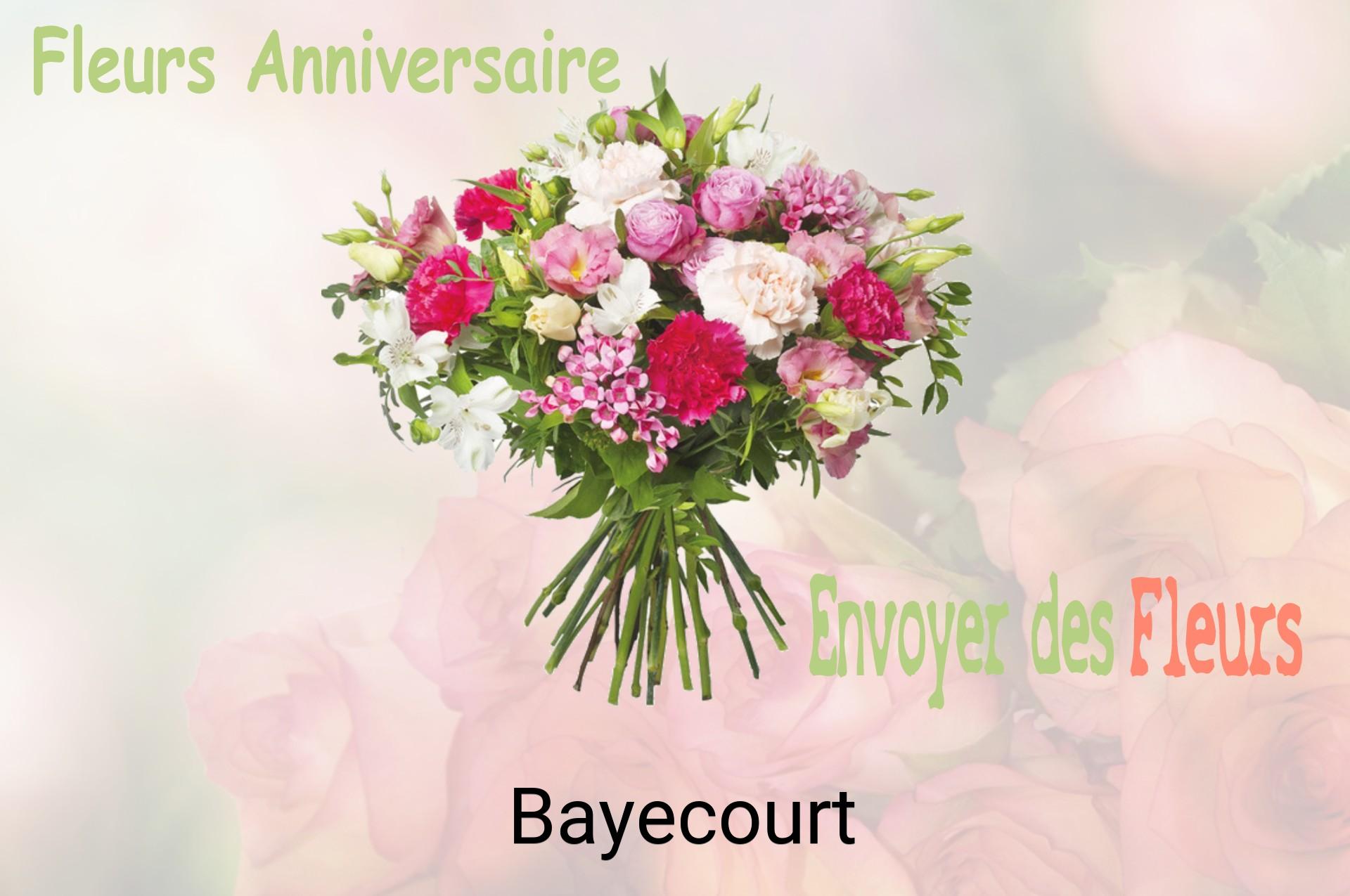 Bouquet de fleurs d’anniversaire livré à Bayecourt